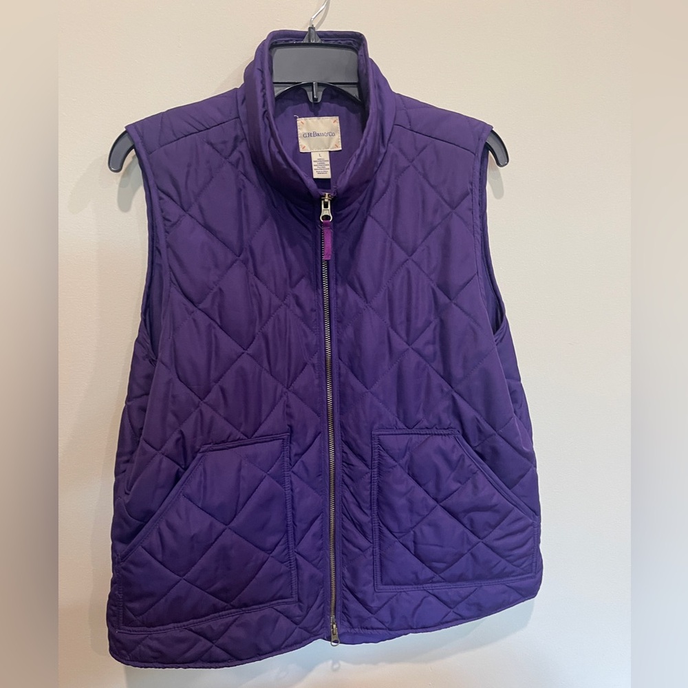 Purple puffer vest